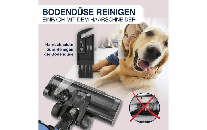Produktbild CleanMaxx Akku-Hand- und Stielsauger Blau/Schwarz