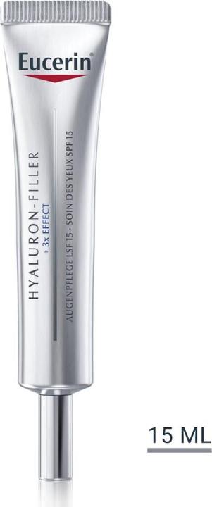 Produktbild Eucerin HYALURON-FILLER + 3x EFFECT Augenpflege LSF 15 (Augenpflege Crème, 15 ml, Tag + Nacht)