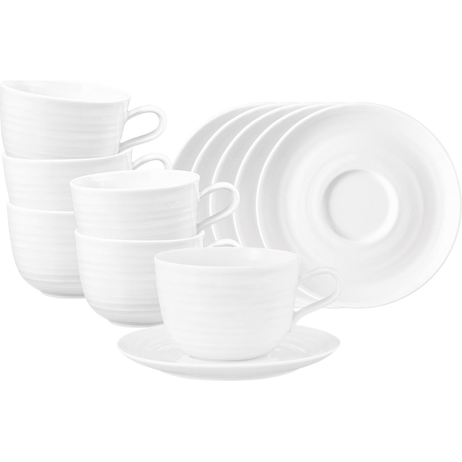 Seltmann, Tasse, Terra Milchkaffeetassen mit Untertassen (400 ml, 6 x)