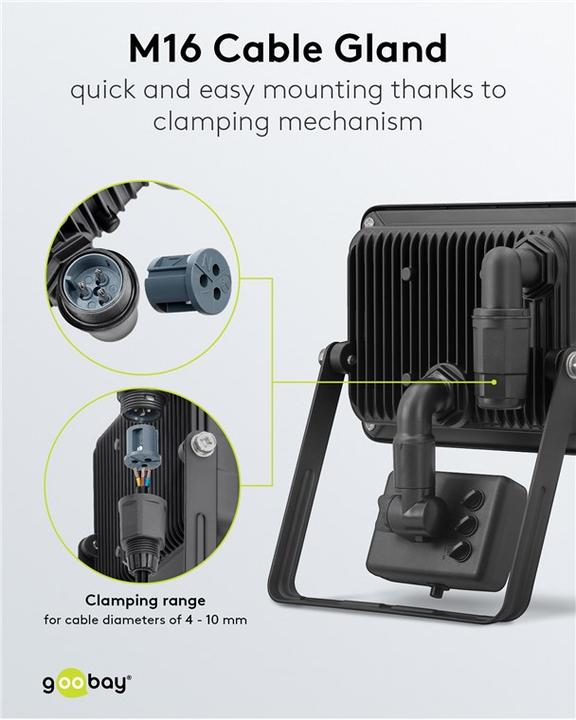 Actual product image Goobay Outdoor spotlight (2550 lm)