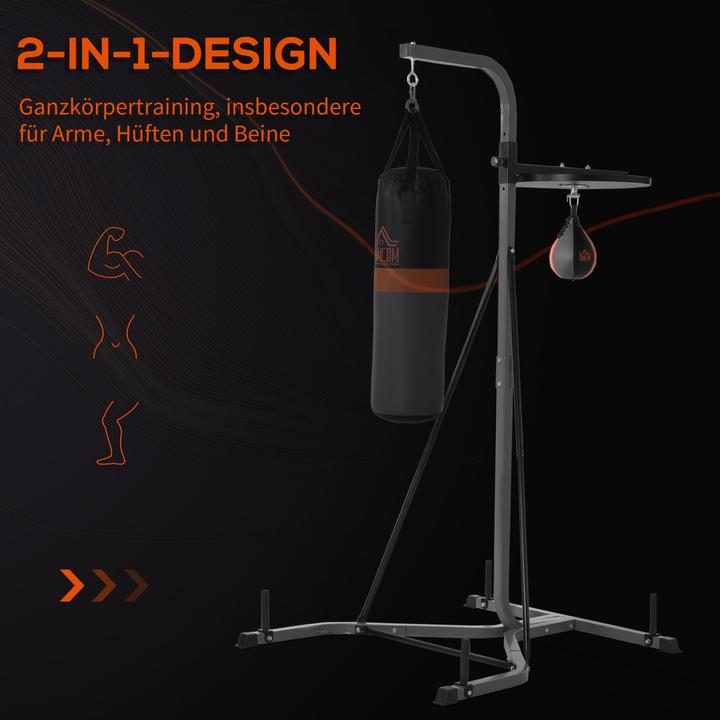 Immagine prodotto Homcom Supporto per sacco da boxe con palla da boxe (44 kg)