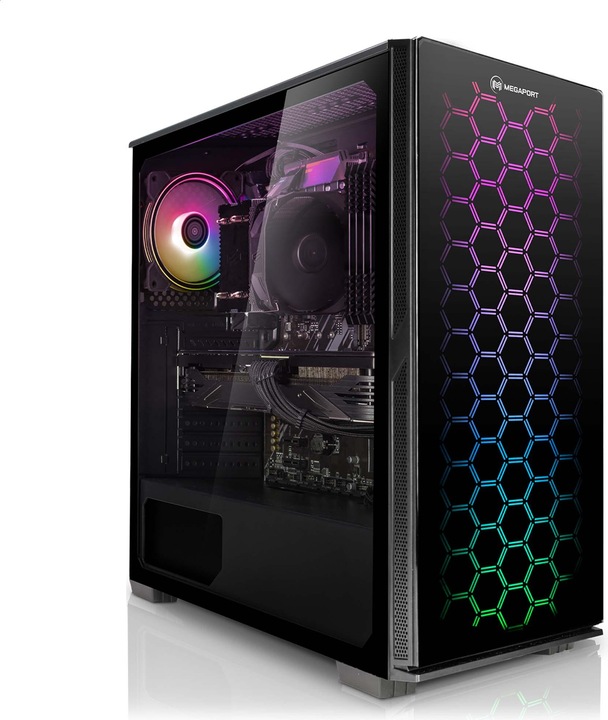 Produktbild Megaport Gaming PC AMD Ryzen 5 5600X • GeForce RTX3060Ti • 83-DE (AMD Ryzen 5 5600X, 16 GB, 1000 GB, GeForce RTX 3060 Ti)