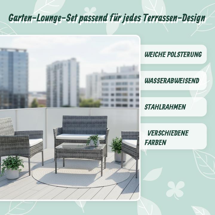 Productafbeelding Relaxdays 4-tlg. Gartenmöbel-Set