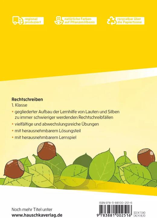 Produktbild Rechtschreiben 1. Klasse (Deutsch, Andrea Guckel, 2021)