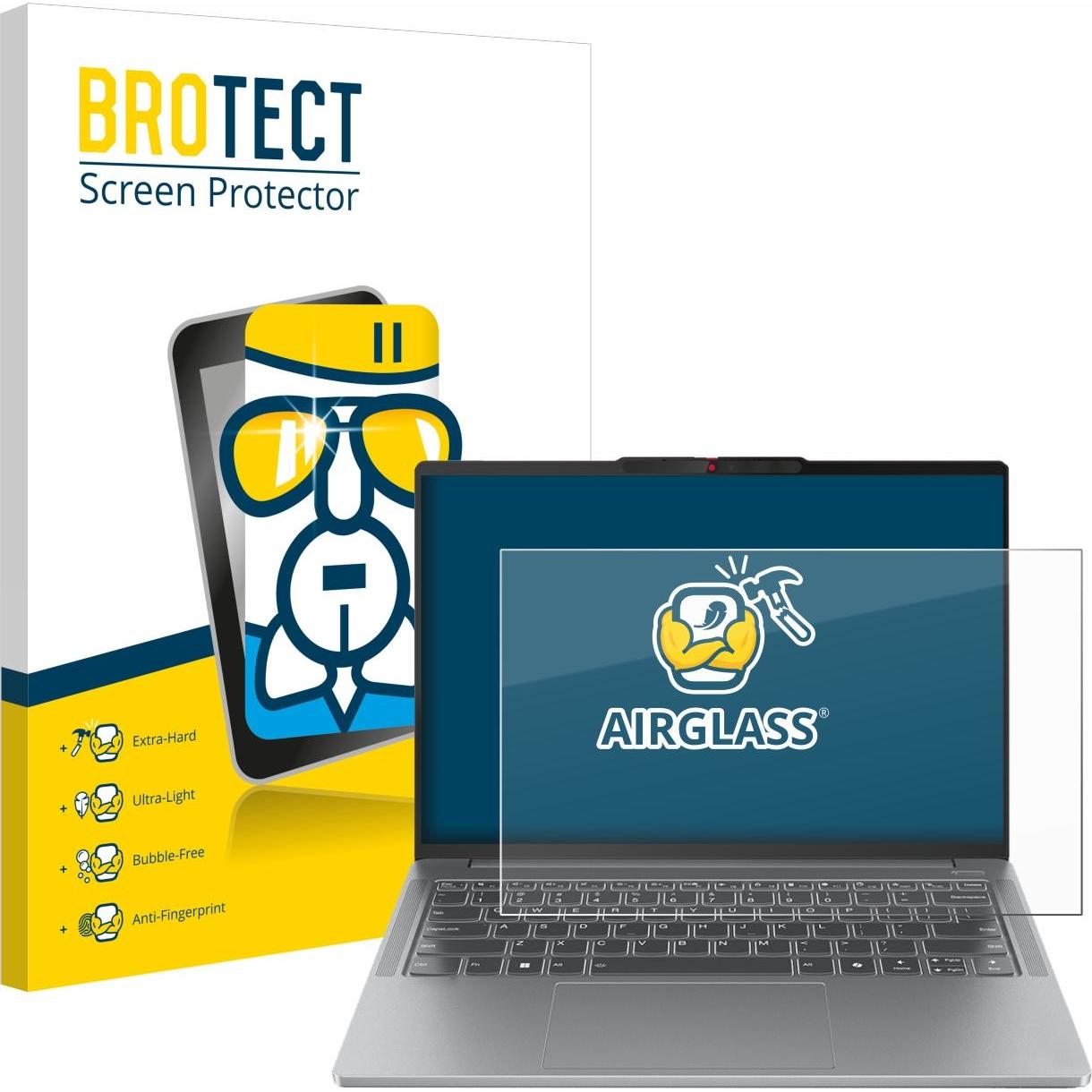 Thumbnail - BROTECT Schutzglas Schutzfolie Glas Folie Displayschutz klar (14"), Notebook Schutzfolie