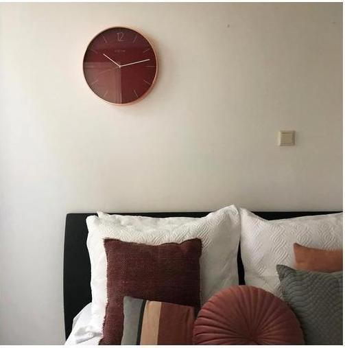 Produktbild Nextime Wanduhr Very Essential 40 Ø, Kupfer/Rot (40 cm)