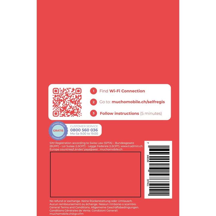 Image du produit BeeOne Carte SIM MUCHO Mobile Pack DUOMUNDO