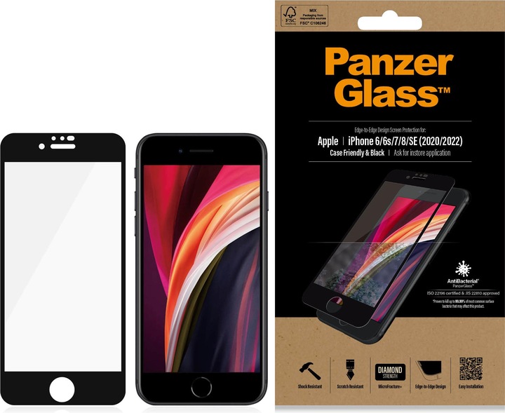 Actual product image PanzerGlass Case Friendly (1 Piece, Apple iPhone 6)
