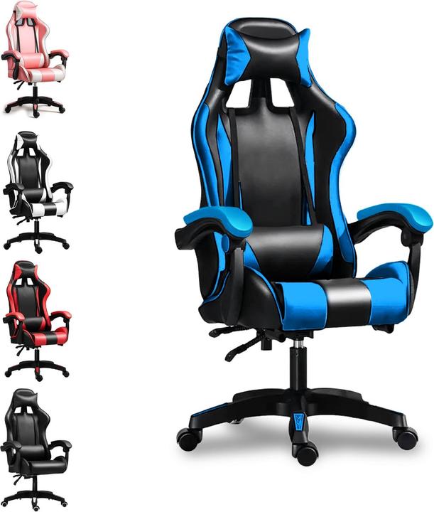 Image du produit Extralink Gaming | chaise gaming | bureau pivotant siège cubique noir-bleu G-523