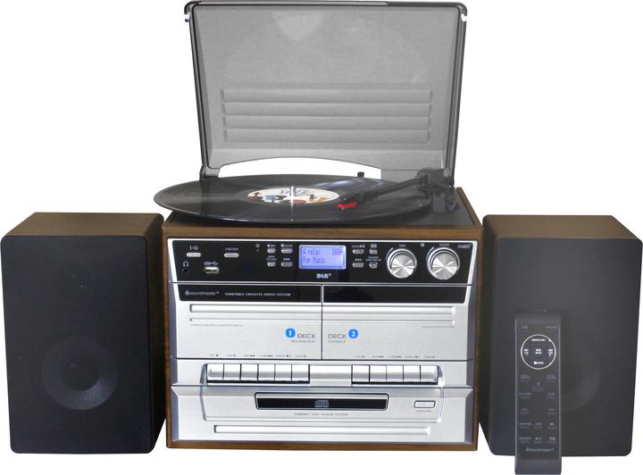 Produktbild Soundmaster MCD5550D (CD Player, Tape-Deck, Plattenspieler, Bluetooth, 2x 2.5 W)