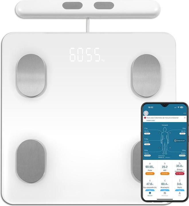 Actual product image Livoo Connected impedancemeter scale (180 kg)