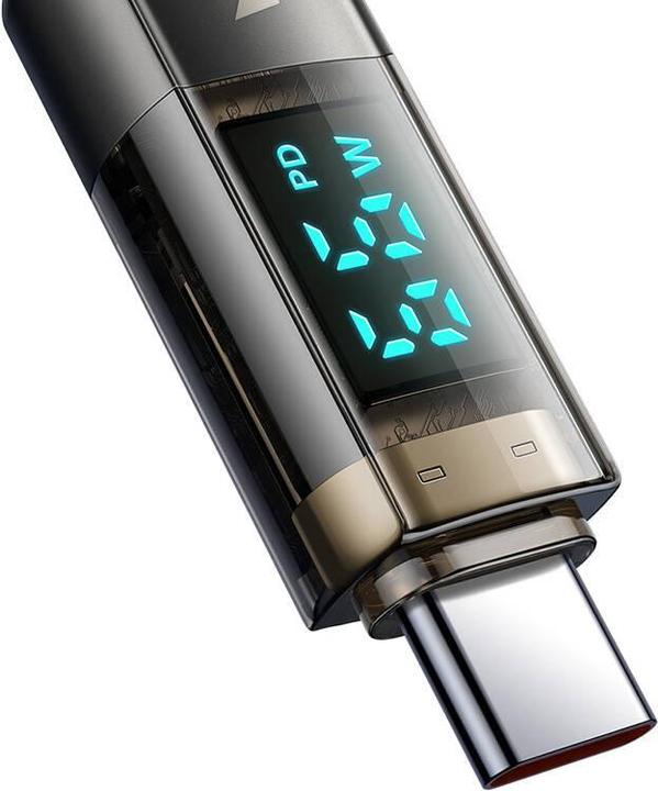 Actual product image Mcdodo CA-3630 USB-A to USB-C cable, auto power off, PD 100W, 1.2m (black) (1.20 m, 100 W)