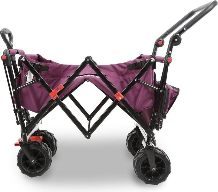 Actual product image Fuxtec Strand-Bollerwagen FX-CTB800 mit UV-geschütztem Sonnendach,Schiebegriff & Innenraumverlängeru