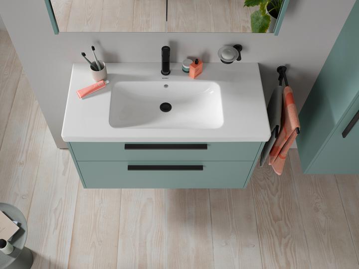 Immagine prodotto Duravit Miscelatore monocomando per lavabo D-Code M FreshStart e Minusflow, con scarico a ribalta