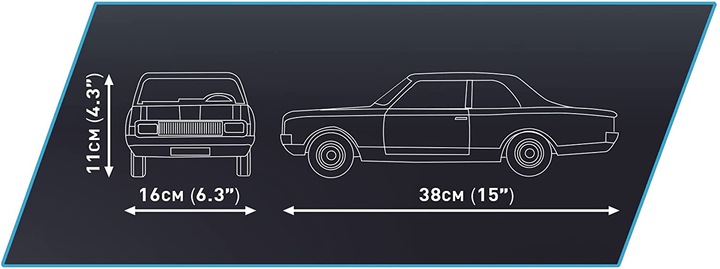 Produktbild Cobi Opel Rekord C-Schwarze Witwe