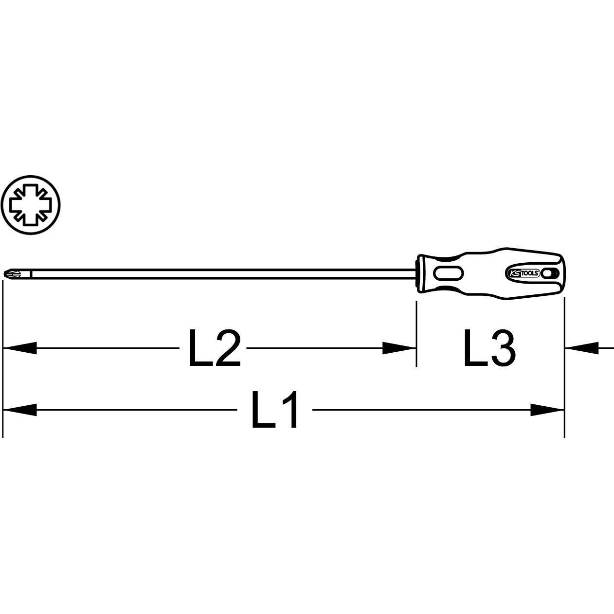 Thumbnail - KS Tools, Schraubenzieher, ERGOTORQUEplus Schraubendreher (6-Kant)