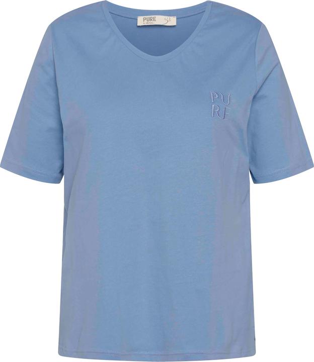 Immagine prodotto Ulla Popken T-shirt di cotone biologico con PURE, scollatura a V e mezze maniche (50, 52)