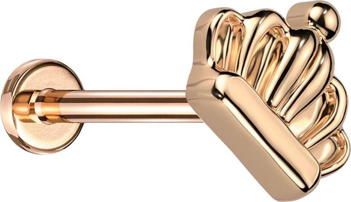 Image du produit Star Piercing Micro Threadless Labret or rose Couronne or rose (sans laiton, Titane)