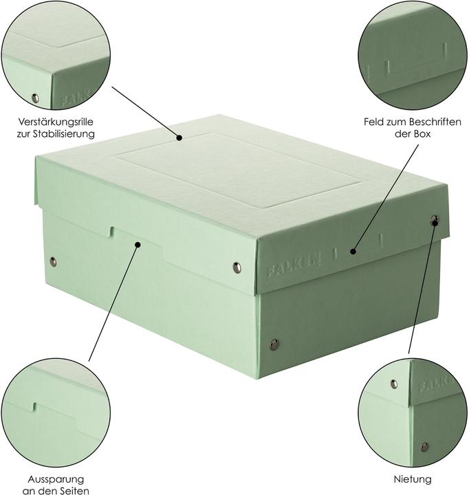 Actual product image Falken PURE Box Pastel A5 100 mm filling height green (A5)