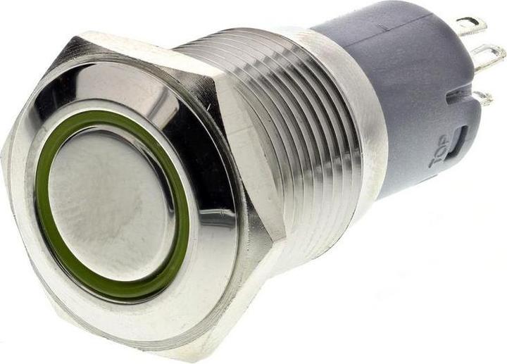 Produktbild RS PRO Switch Pushbutton Stainless Yellow ring