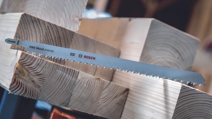 Actual product image Bosch Professional Zubehör PRO Wood precise T1044DP Jigsaw blade, 250 mm, 3 pcs.
