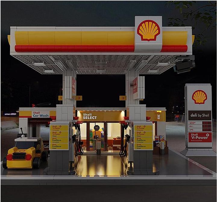 Image du produit Cada Shell Tankstelle mit Shop und Waschanlage Bricks
