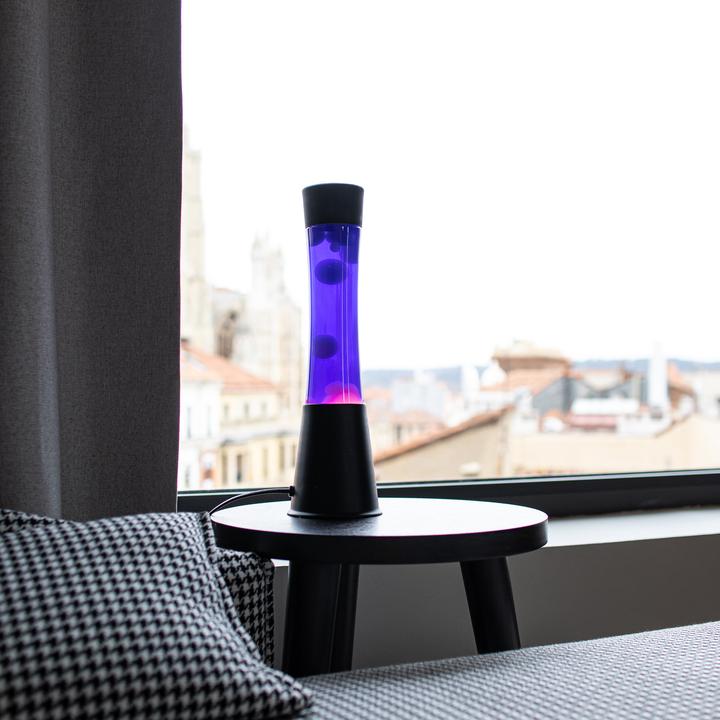 Image du produit Fisura Lampe à Lave LED - noir et violet - par (E14, E26)