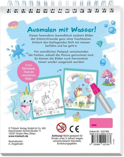 Produktbild Wassermalspass mit Zauberstift Einhornwelt