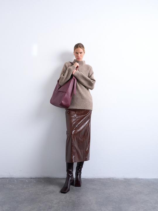 Spokey Normal geschnitten Hoch geschlossen Pullover Strickpullover