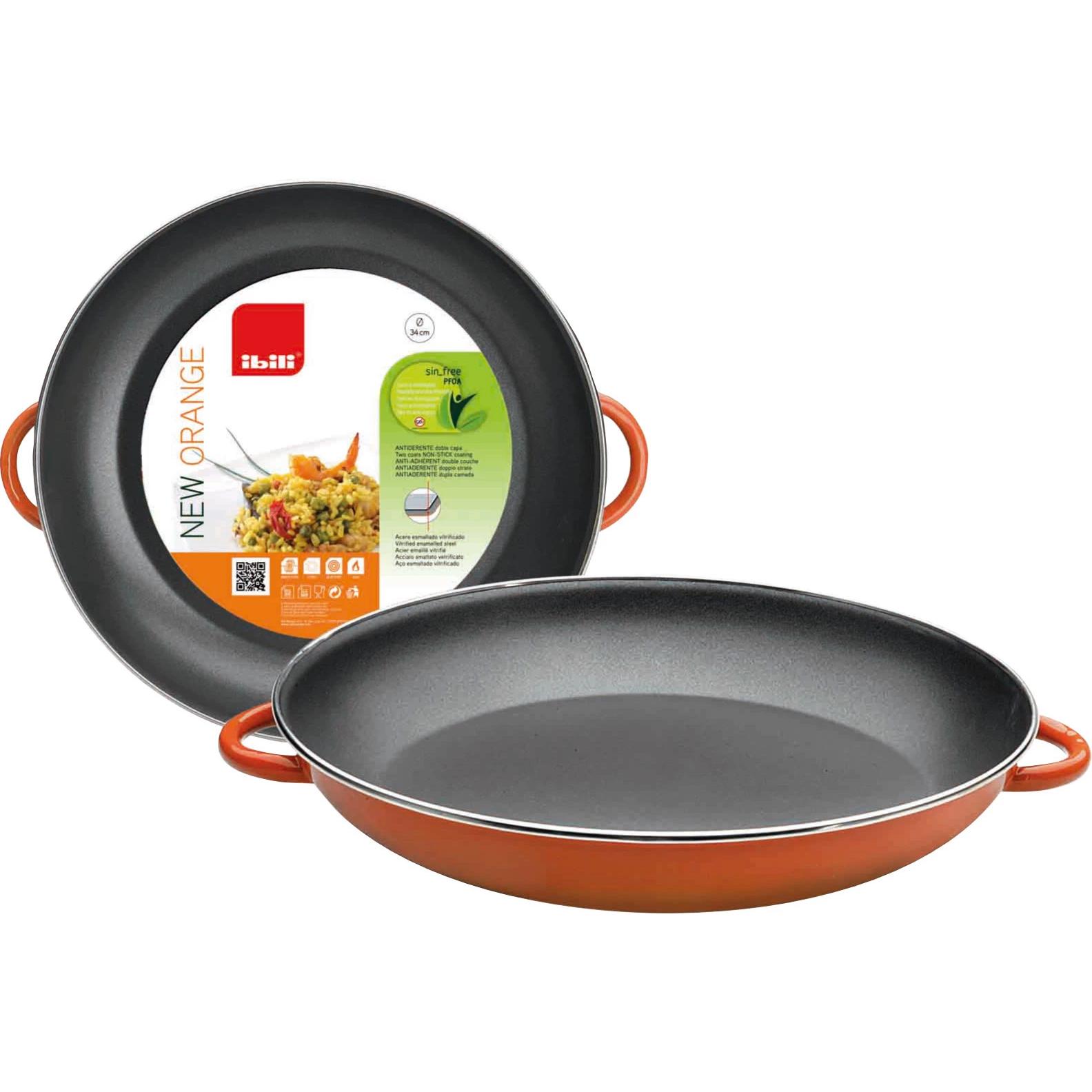 Ibili Paellapfanne Nero 30 cm Für die Zubereitung von Paella und anderen Reisgerichten (30 cm, Paella Pfanne) (49405690)