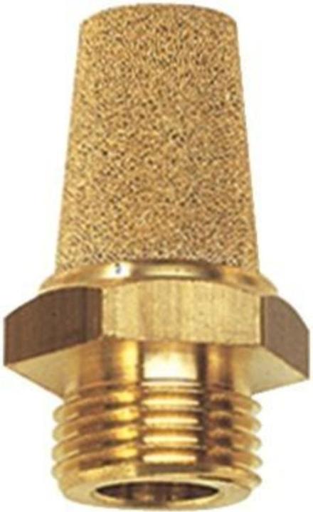 Produktbild Riegler 113346 Sinterbronze-Schalldämpfer, Messinggewinde / Sechskant, G 3/8, AF 19
