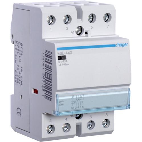 Hager HAG ESD440 SchÃ¼tz 40A, 4S, 24V, Relais