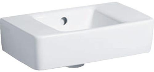 Geberit Handwaschbecken RENOVA PLAN o Hahnloch mit Überlauf 400x250mm weiss (250 mm, 400 mm)