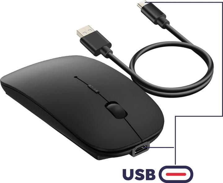 Actual product image Wiwu Converter - Wireless Mouse WiMiCE Lite 2.4G WM101-C - black (Wireless)