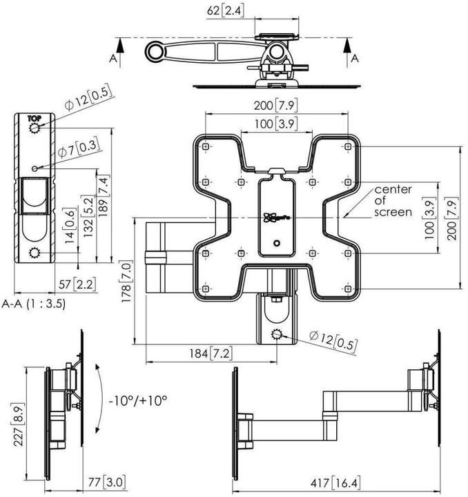 Produktbild Vogels PFW 2040 (Wand, 43", 16 kg)