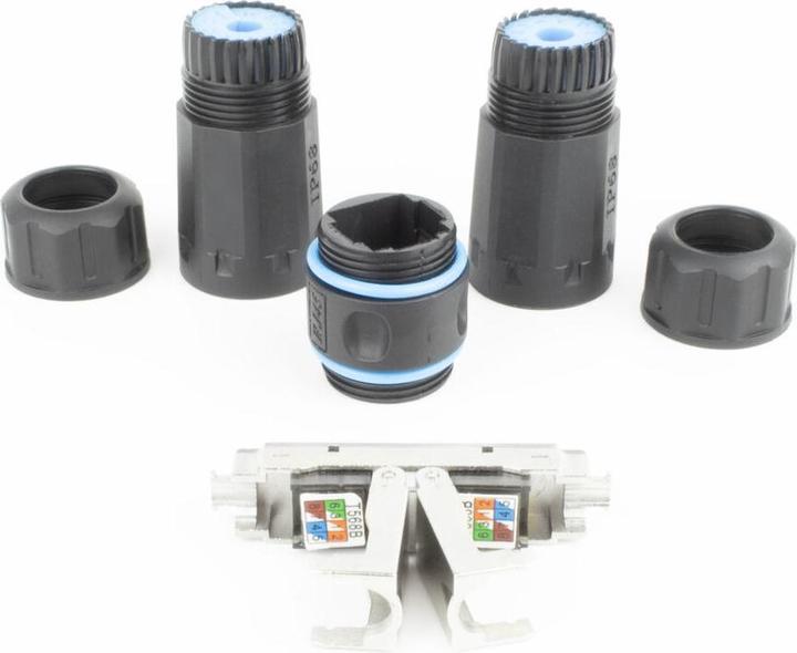 Actual product image ACT CAT6A Outdoor IP68 cable coupler (Network coupling)