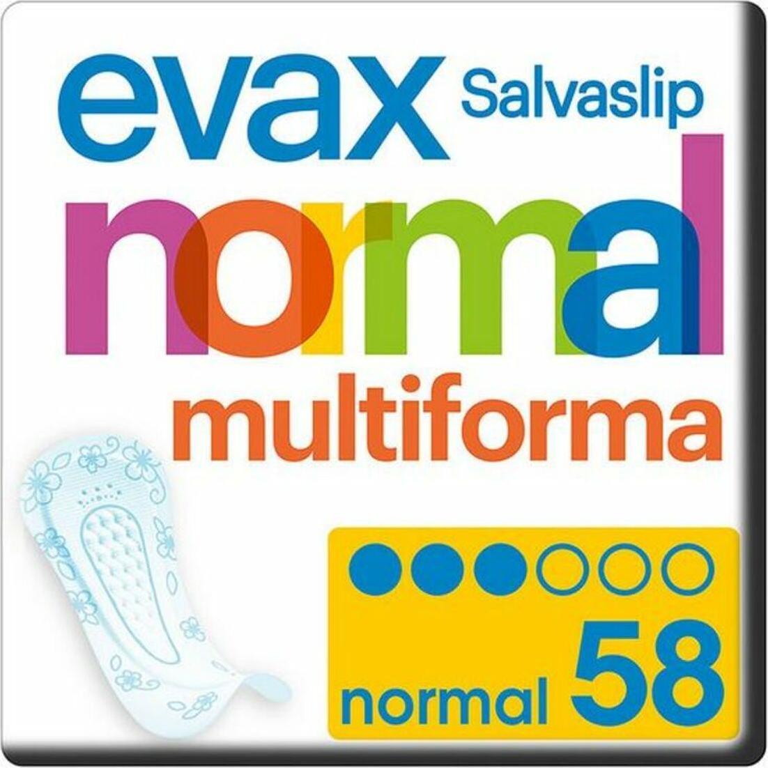 Evax, Intimpflege, SALVA-SLIP MULTIFORMA normal 58 uds (Intimwaschlotion)