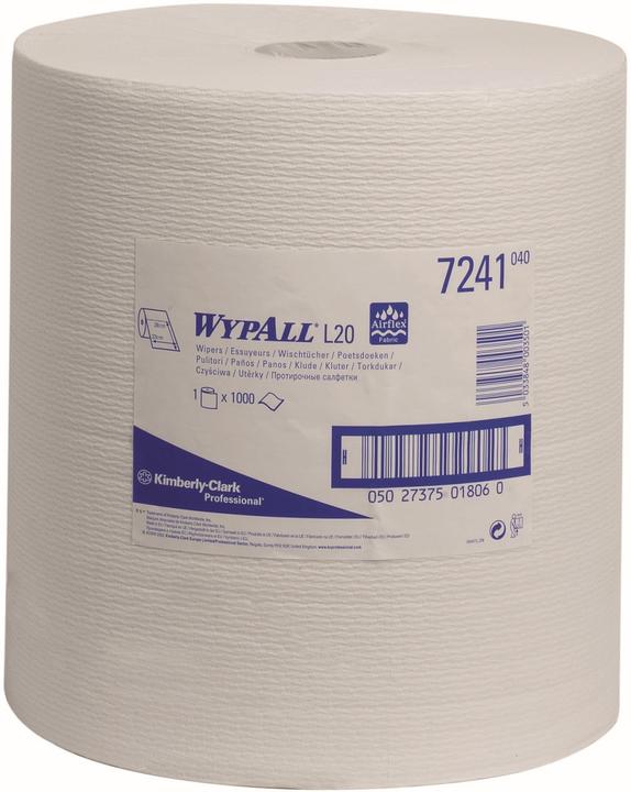 Wypall Wipes L10 Rolled White 1-ply (1x)