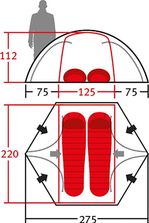 Produktbild Wechsel Forum 4 2 Zelt (Kuppelzelt, 3.78 kg, 2 Personen)