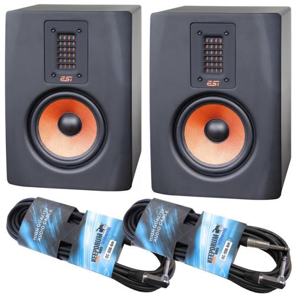 ESI Unik 05+ active monitor speakers 1 pair with 2x cable (Active, Pair, 1x 80 W)