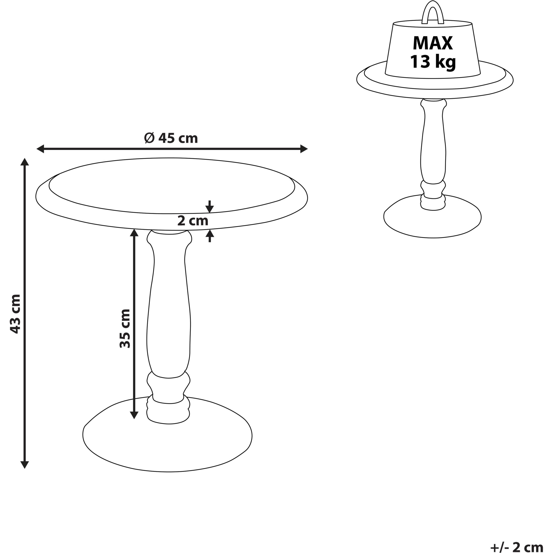Thumbnail - Beliani, Couchtisch + Beistelltisch, Jambia (45 x 43 cm)