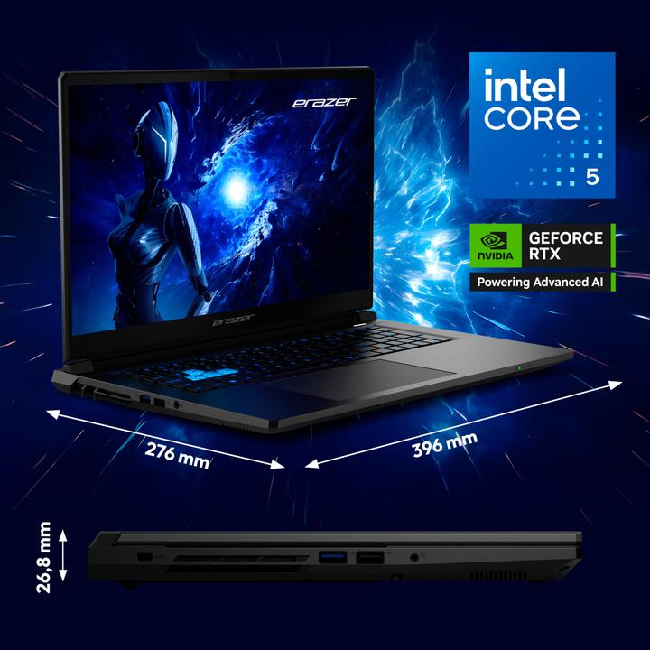 Immagine prodotto Erazer Scout 17 E1 Core Gaming Laptop (17.30", 1000 GB, 16 GB, DE)