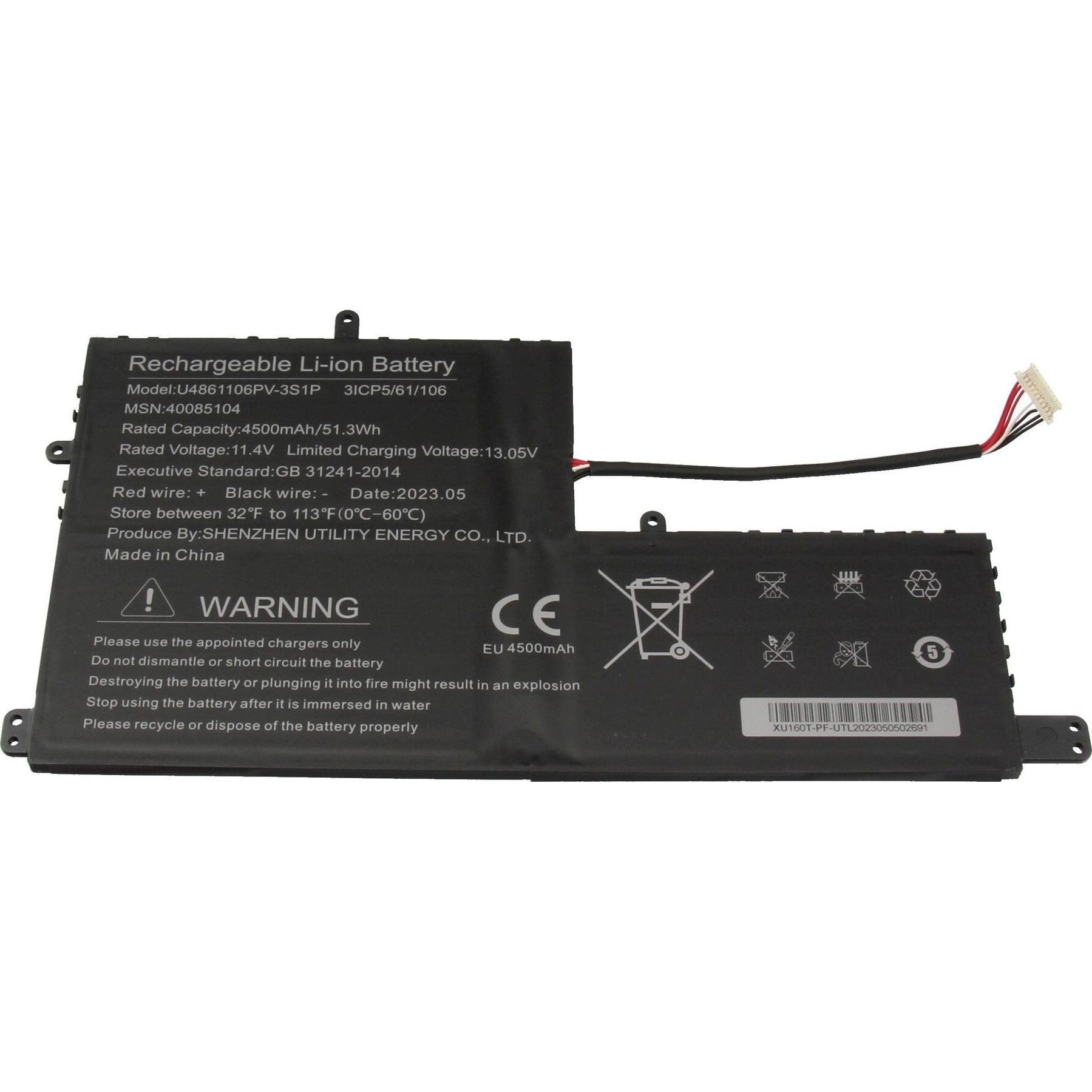 Medion 40085104 (3 Zellen, 4500 mAh), Notebook Akku