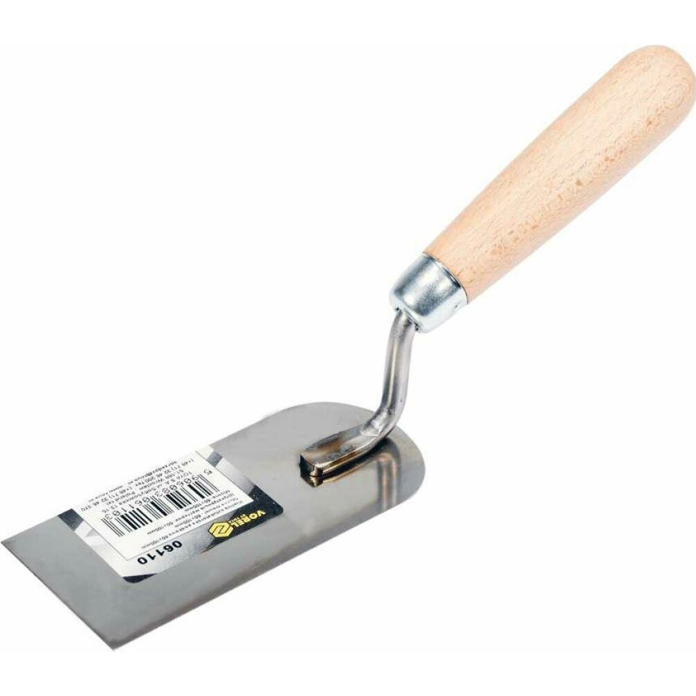Toya, Kelle + Spachtel, Spachtel 60 x 100 mm Edelstahl gebogen