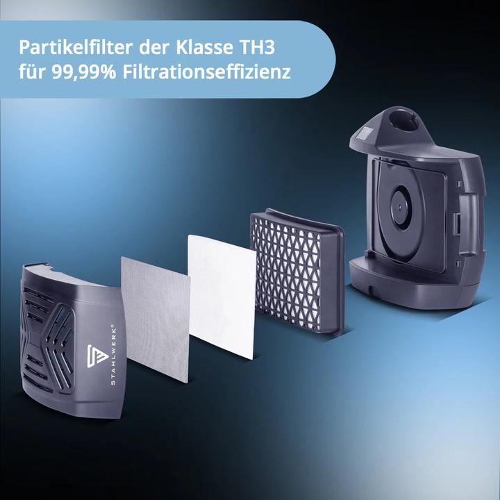 Actual product image Stahlwerk 3-in-1 Automatik-Schweisshelm BOOSTER AIR mit Frischluftzufuhr PAPR-System True-Colour Jobspeicher