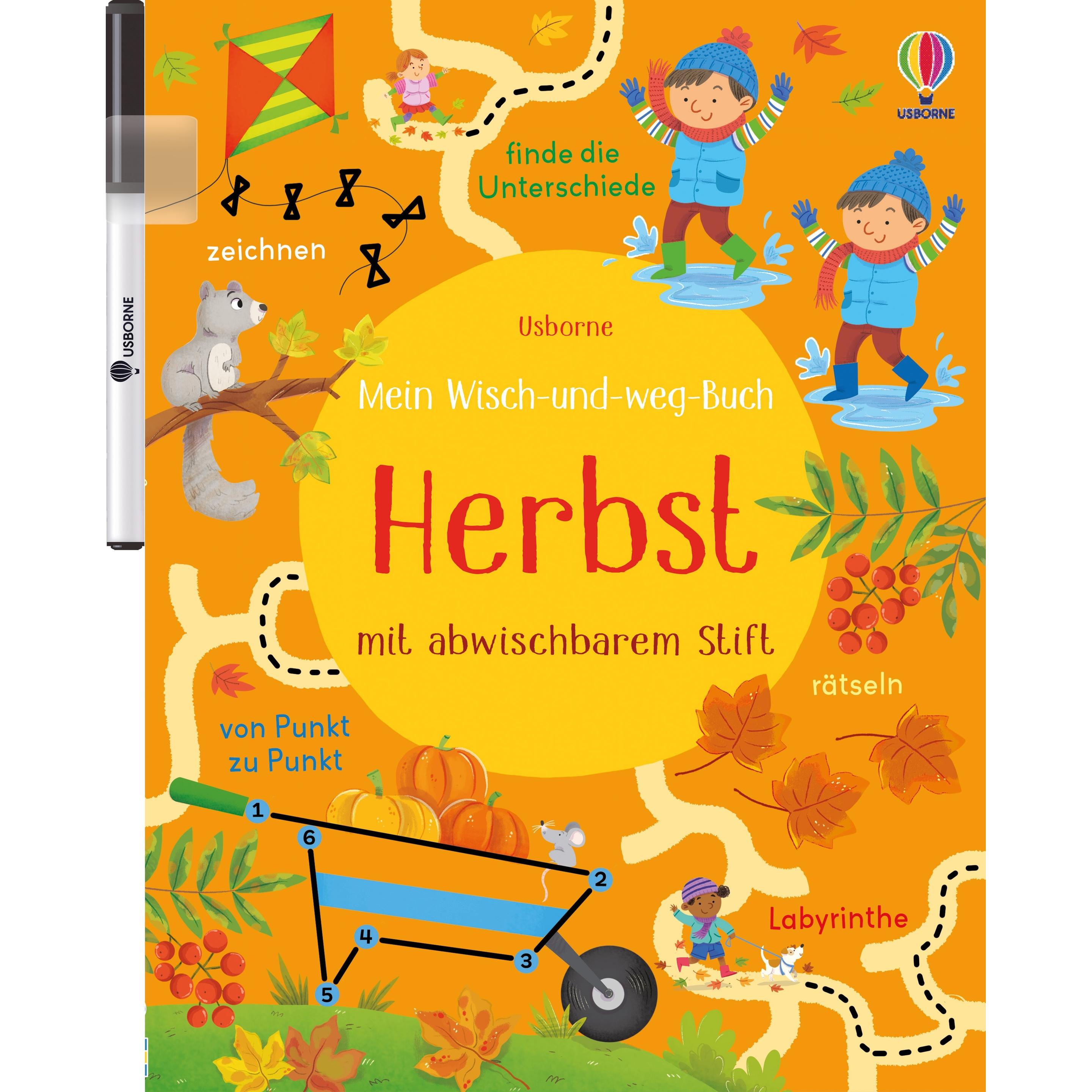 Usborne Publishing Mein Wisch-und-weg-Buch: Herbst