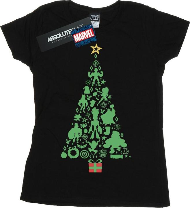 Immagine prodotto Avengers Christmas Tree Maglietta Donna (L)