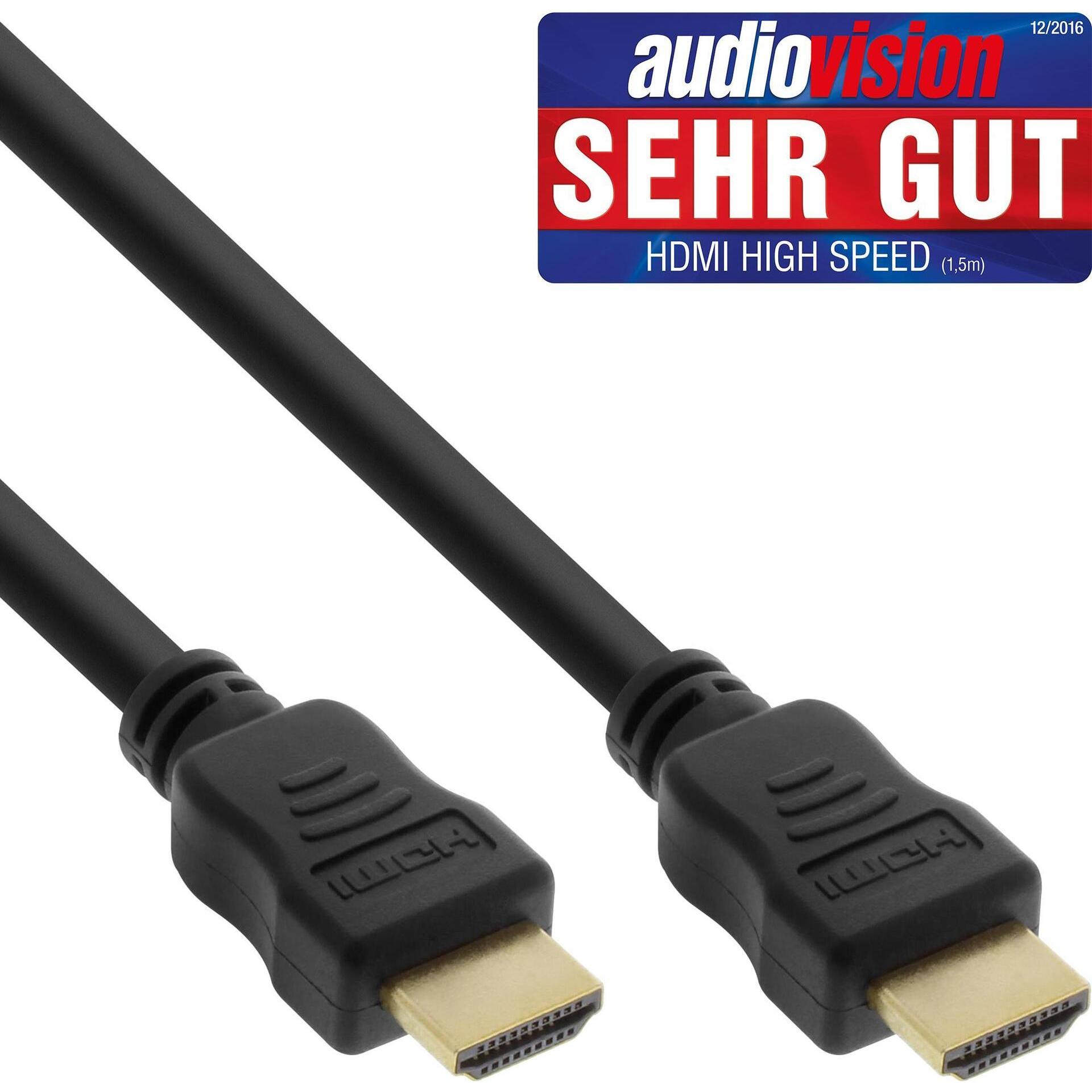 InLine HDMI (Typ A) — HDMI (Typ A) (1.50 m, HDMI), Video Kabel