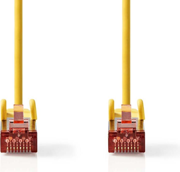 Produktbild Nedis CAT6-Netzwerkkabel | RJ45 Stecker | RJ45 Stecker | S/FTP | 2.00 m | Rund | LSZH | Gelb | Label (S/FTP, CAT6, 2 m)