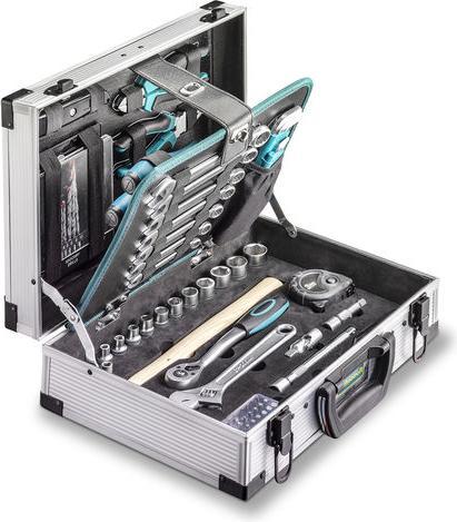 Actual product image technocraft Basic 92 aluminium tool case (92 pieces)